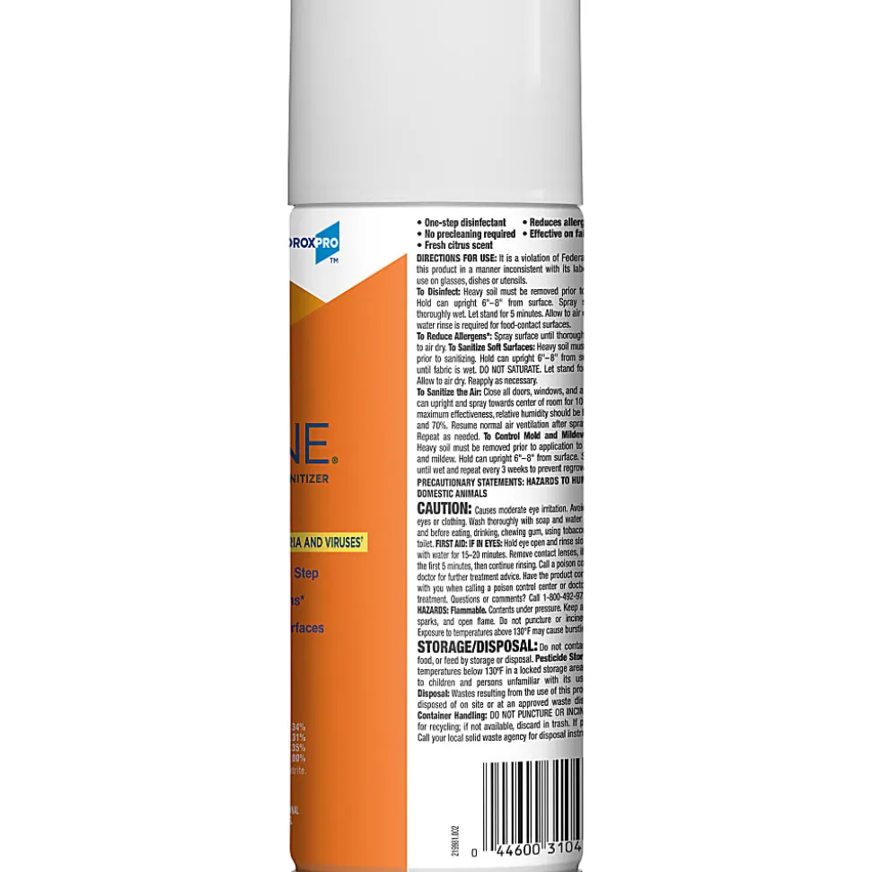 CloroxPro™ Clorox® 4 in One Disinfectant & Sanitizer, Citrus, 14 Ounce Can