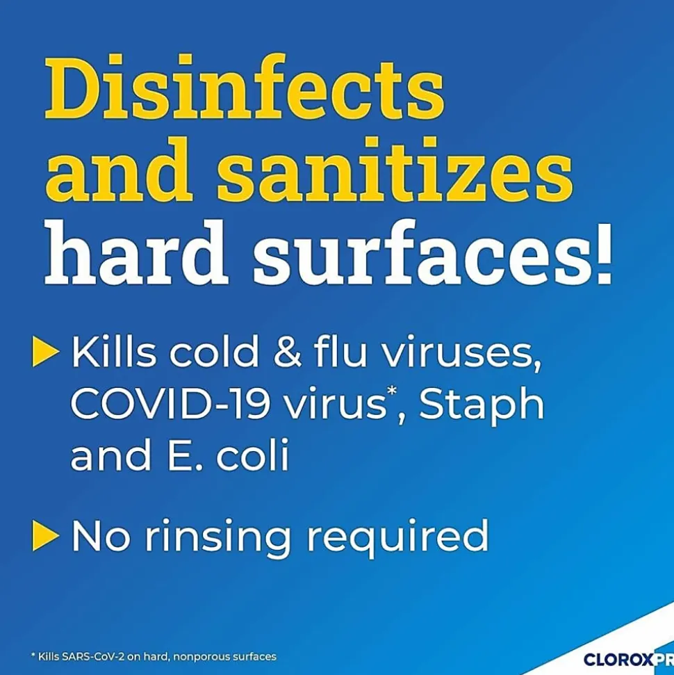 CloroxPro Clorox Pro Commercial Solutions Anywhere Hard Surface Sanitizing Spray, 32 Oz, Carton Of 12 Bottles
