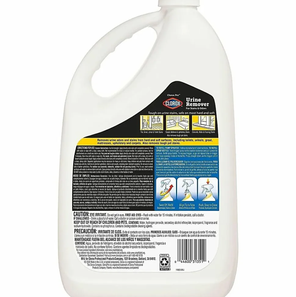 CloroxPro™ Clorox® Urine Remover Refill, Clean Floral Scent, 128 Oz Bottle