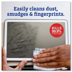 CloroxPro ScreenPlus Screen Sanitizing Wipes, 6x8, Citrus Blend, 75/Canister, 6 Canisters/CT