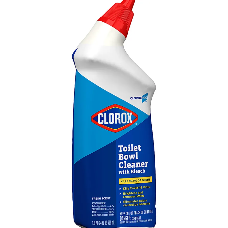 CloroxPro Toilet Bowl Cleaner With Bleach, Fresh Scent, 24 Oz