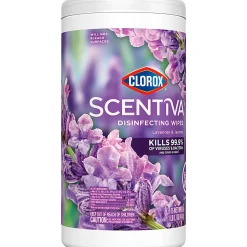 Clorox Scentiva Wipes, Bleach Free Cleaning Wipes, Lavender & Jasmine, 75 Count (60040)