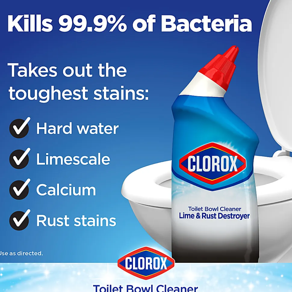 Clorox® Toilet Bowl Cleaner With Bleach, 24 Oz Bottle
