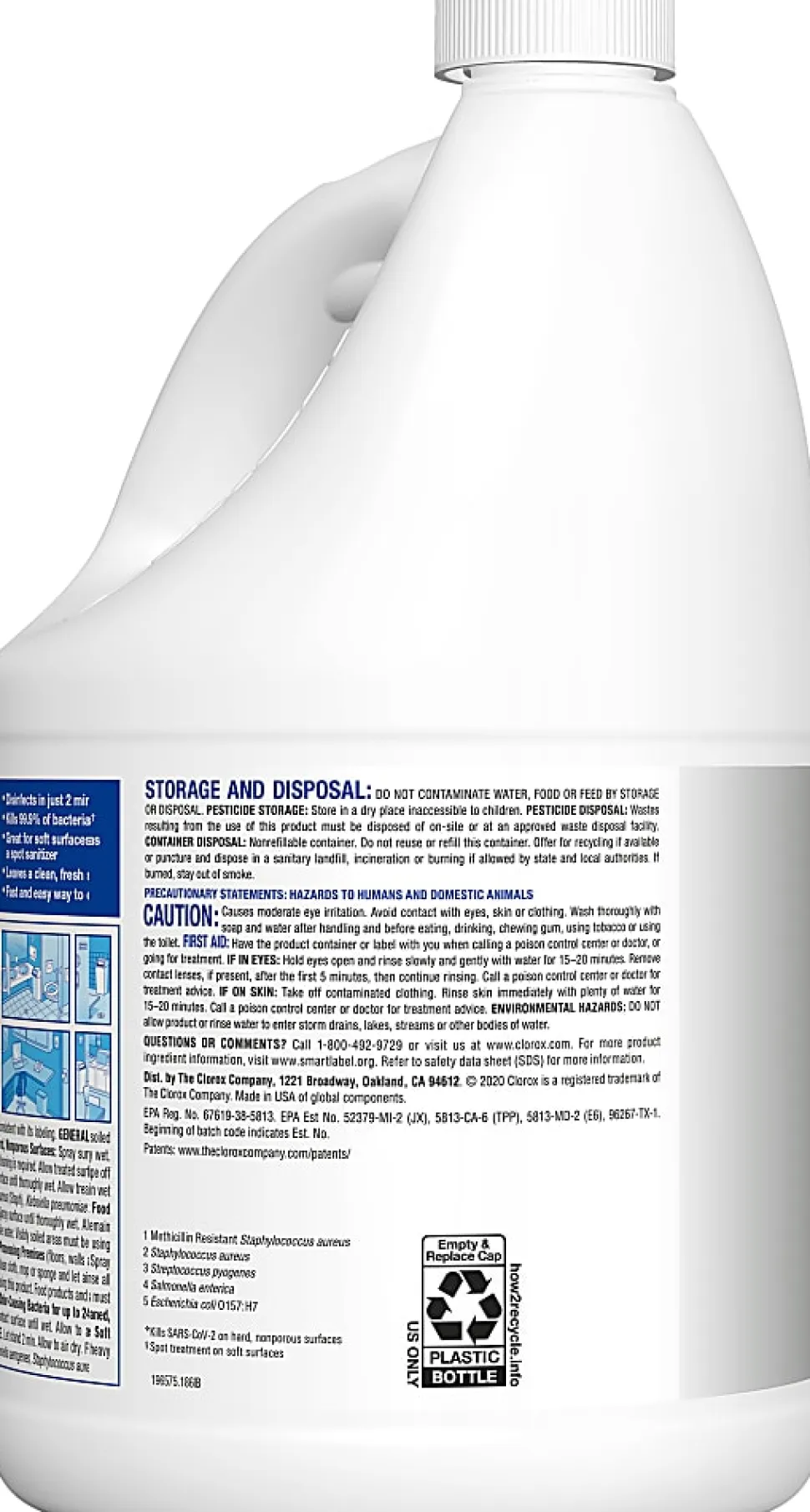 Clorox Turbo Pro™ Bleach-Free Disinfectant Cleaner for Sprayer Devices, 121 Oz, Case Of 3