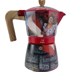 Cocina Criolla Greca 6-Cup Burbu Primula Classic Stovetop Espresso And Coffee Maker, Multicolor, Total Qty 1