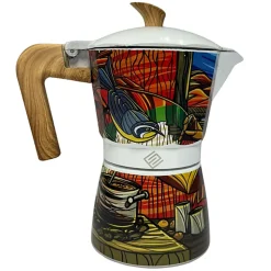 Cocina Criolla Greca 6-Cup Chef Edgardo Noel Primula Classic Stovetop Espresso And Coffee Maker, Multicolor, Total Qty 1