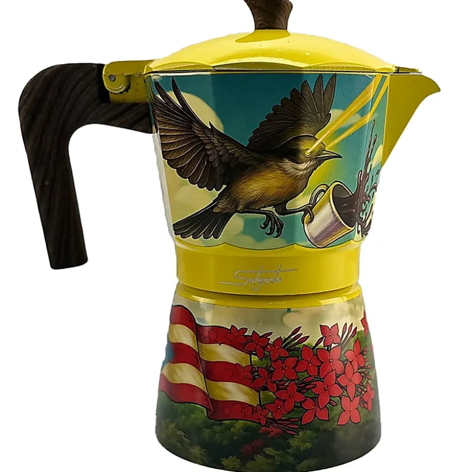 Cocina Criolla Greca 6-Cup Juan Salgado Primula Classic Stovetop Espresso And Coffee Maker, Multicolor, Total Qty 1