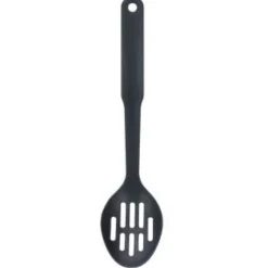 Cocina Criolla Slotted Nylon Spoon, Black