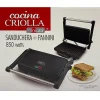 Cocina Criolla Small Panini Maker, 9"H x 3-1/2"W x 9"D, White