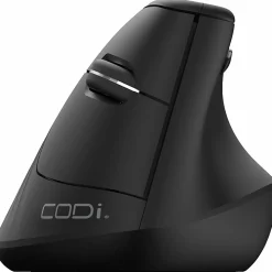 CODi 6-Button Wireless Rechargeable Multi-Device Ergonomic Mouse - with Bluetooth, 2.4GHz Connectivity & Adjustable DPI