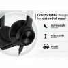 CODi CLARO Wired Stereo Dual Ear Headset with AI-Powered ENC Microphone - with AI-Powered ENC Microphone