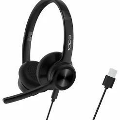 CODi CLARO Wired Stereo Dual Ear Headset with AI-Powered ENC Microphone - with AI-Powered ENC Microphone