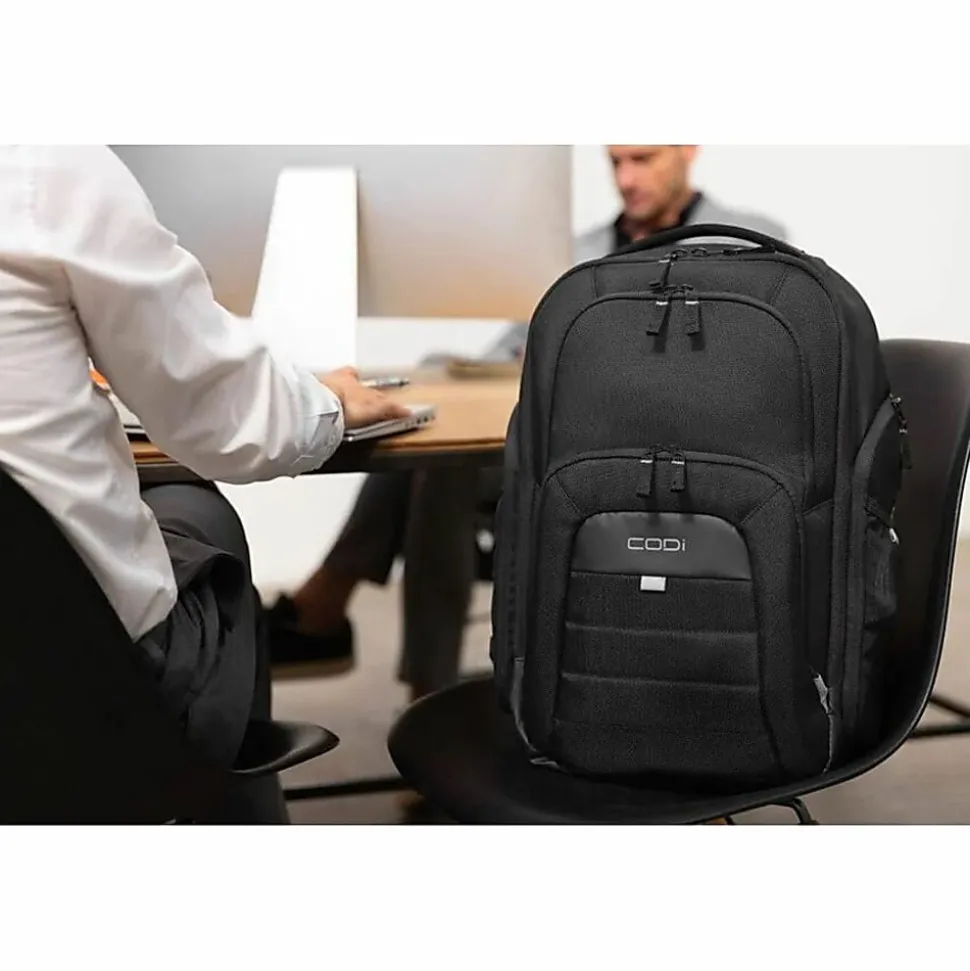 CODi Ferretti Pro Sport 17.3" Laptop Backpack - Trolley Strap & USB Cable Pass-Through