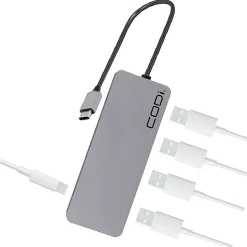CODi 5-in-1 USB-C Multi-Port Hub - with 85W Power Delivery Passthrough