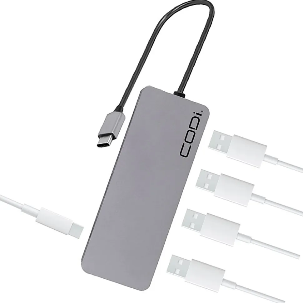 CODi 5-in-1 USB-C Multi-Port Hub - with 85W Power Delivery Passthrough