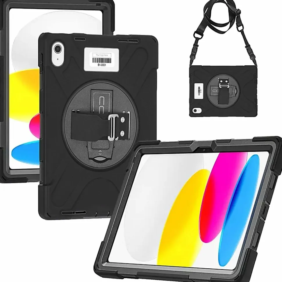 CODi Rugged Case for iPad 11" (A16) & iPad 10.9" (10th Generation), Black