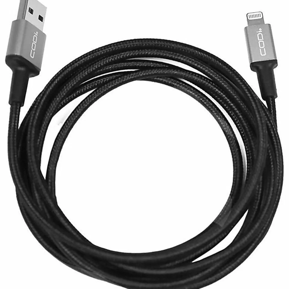 CODi 6' USB-A to Lightning (MFI Certified) Charge & Sync Cable - Lightning/USB Data Transfer Cable for iPad, iPod, iPhone