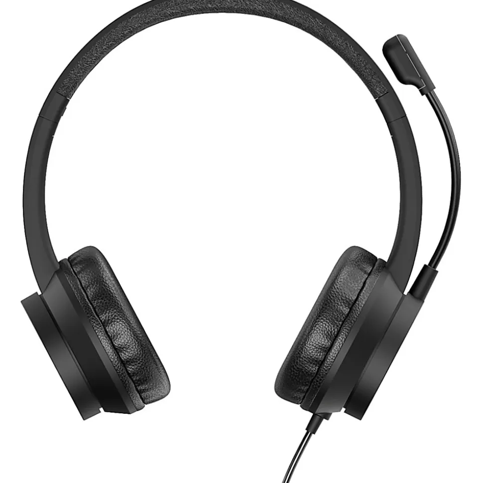 CODi Voice-Isolating USB-A Headset with Pivoting Boom Microphone - Black