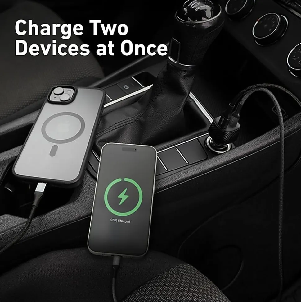 CODi 20W Dual Port Car Charger - USB-C & USB-A Output