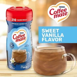 Coffee mate French Vanilla Powdered Coffee Creamer Canister - French Vanilla Flavor - 15 oz Canister - 12 / Carton