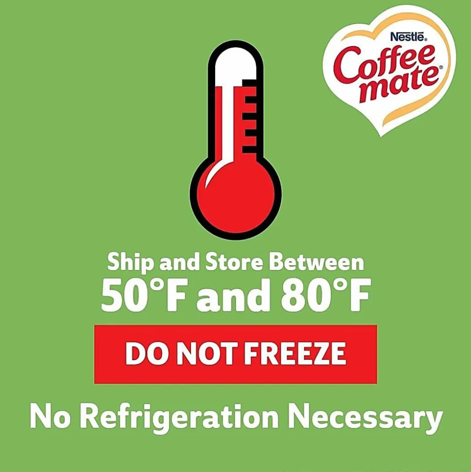 Coffee mate Irish Creme Nondairy Liquid Creamer Singles - Irish Cream Flavor - 0.38 fl oz (11 mL) - 180 / Carton