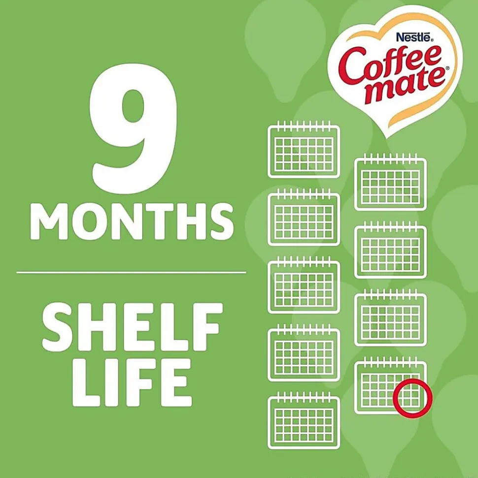 Coffee mate Irish Creme Nondairy Liquid Creamer Singles - Irish Cream Flavor - 0.38 fl oz (11 mL) - 180 / Carton