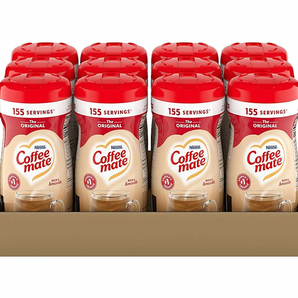 Coffee mate Original Powdered Coffee Creamer Canister - Original Flavor - 11 oz Canister - 12 / Carton - 1860 Serving