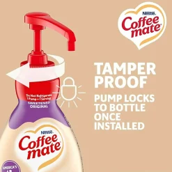 Coffee mate Sweetened Original Liquid Concentrate Coffee Creamer, 50.7 Oz, Pump Bottle, 13799CT, 2/Carton