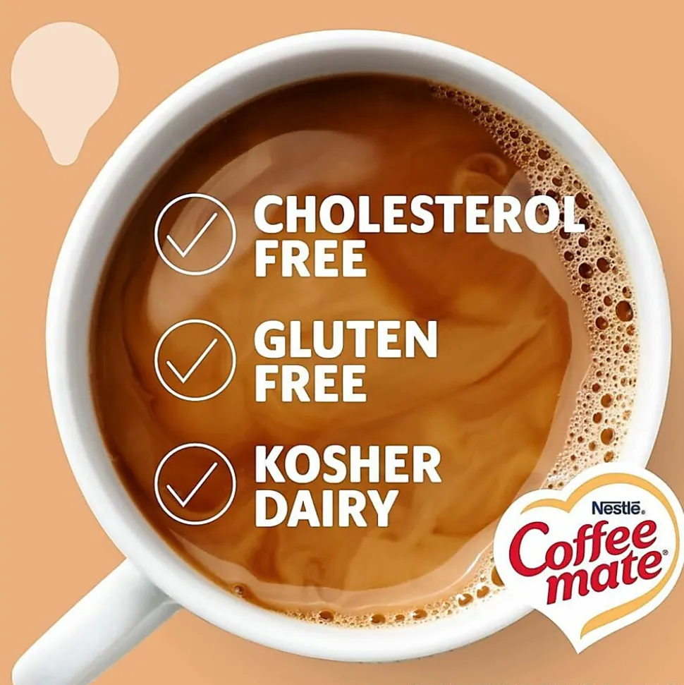 Coffee mate Vanilla Caramel Nondairy Liquid Creamer Singles - Vanilla Caramel Flavor - 0.38 fl oz (11 mL) - 180 / Carton
