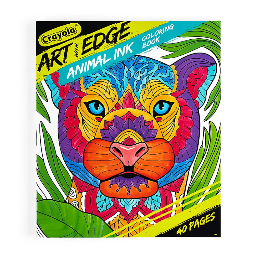 Color and doodle on this Art with Edge Coloring Book that's full of jungle animal coloring pages. Great animal coloring book for teens and adults.