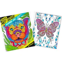 Color and doodle on this Art with Edge Coloring Book that's full of jungle animal coloring pages. Great animal coloring book for teens and adults.
