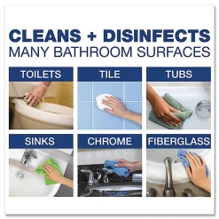 Comet® Disinfecting Bathroom Cleaner, 32 Oz, 4 Spray Triggers Per Case, Case Of 8 Bottles