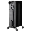 Comfort Glow® 1,500-Watt 7-Fin Oil-Filled Heater With Thermostat, 9” x 25-1/4”, Black