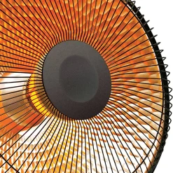 Comfort Glow® 1,000-Watt Portable Oscillating Radiant Parabolic Dish Heater, 8-3/4” x 14-1/4”, Black