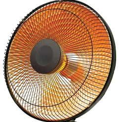 Comfort Glow® 1,000-Watt Portable Oscillating Radiant Parabolic Dish Heater, 8-3/4” x 14-1/4”, Black