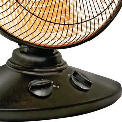 Comfort Glow® 1,000-Watt Portable Oscillating Radiant Parabolic Dish Heater, 8-3/4” x 14-1/4”, Black