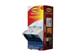 Command® Assorted Hooks Cabinet Pack, 50 Hooks, 50 Clear Adhesive Strips, Damage Free Hanging Picture Hangers, No Tools Wall Hanging Strips