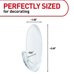 Command® Assorted Hooks Cabinet Pack, 50 Hooks, 50 Clear Adhesive Strips, Damage Free Hanging Picture Hangers, No Tools Wall Hanging Strips