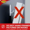Command™ Clear Medium Wire Toggle Hook, 2 lb, Transparent, 2 Hooks, 3 Strips/Pack