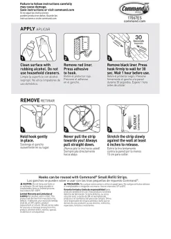 Command 3 Clear Small Wire Toggle Hooks and 4 Command Strips, Holds up to 0.5 lb, 17067