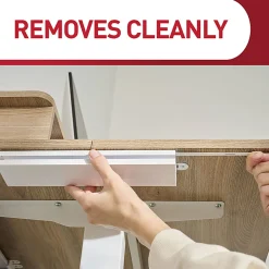 Command™ Cord Organizer Channel, 1 White Channel, 8 Large Strips, 10