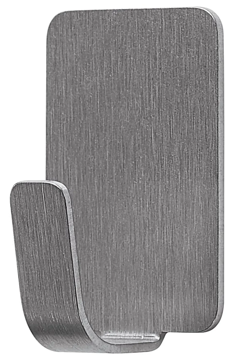 Command Damage-Free Removable Metal Hooks, Small, 5/8" x 3/4" x 1 1/4", Stainless Steel, Pack Of 4 Hooks