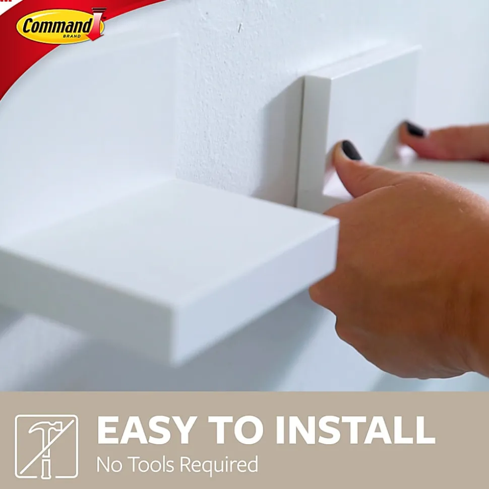 Command™ Display Ledge, 3"H x 4"W x 3 1/2"D, Quartz