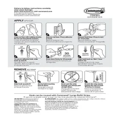 Command General Purpose Removable Plastic Hook, Large