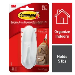 Command General Purpose Removable Plastic Hook, Large
