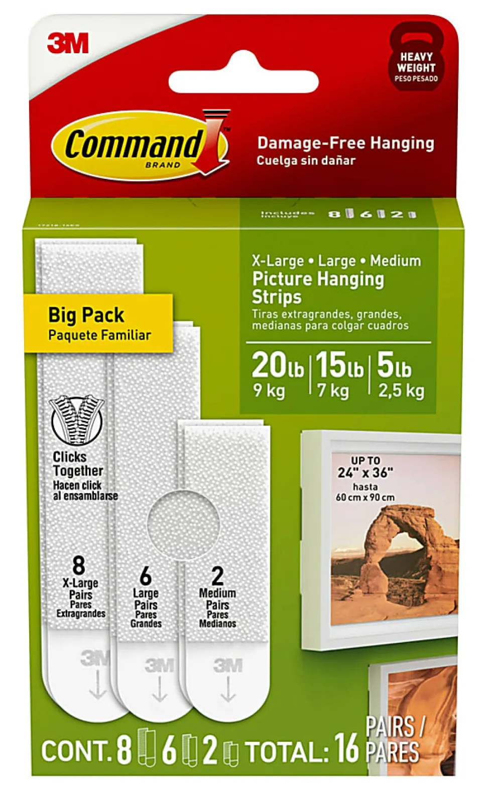 Command Hanging Strip, 1721816ES
