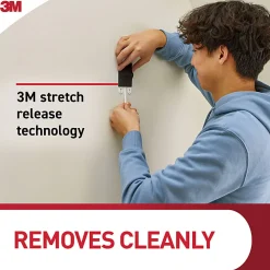 Command™ Jumbo Hook, 2 XL Hooks, 8 Adhesive Strips, Damage Free Hanging, No Tools Wall Hanging Strips For Living Spaces