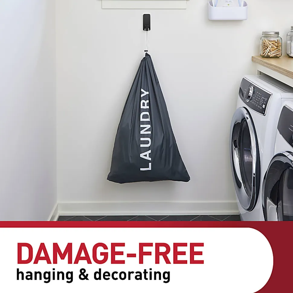 Command™ Jumbo Hook, 2 XL Hooks, 4 Adhesive Strips, Damage Free Hanging, No Tools Wall Hanging Strips For Living Spaces