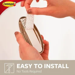 Command® Large Hook, 1 Hook, 2 White Adhesive Strips, Damage Free Hanging Picture Hangers, No Tools Wall Hanging Strips For Living Spaces