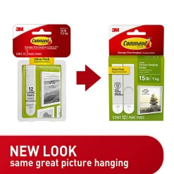 Command Large Picture Hanging Strips 17206-12ES, 1720612ES